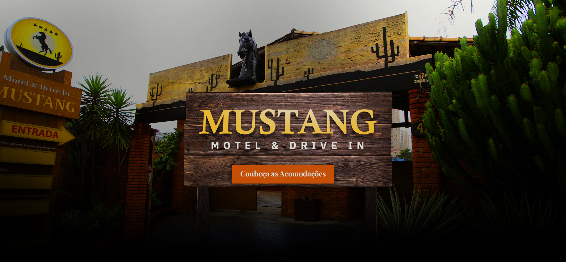 Mustang motel e drive in, conheça as acomodações